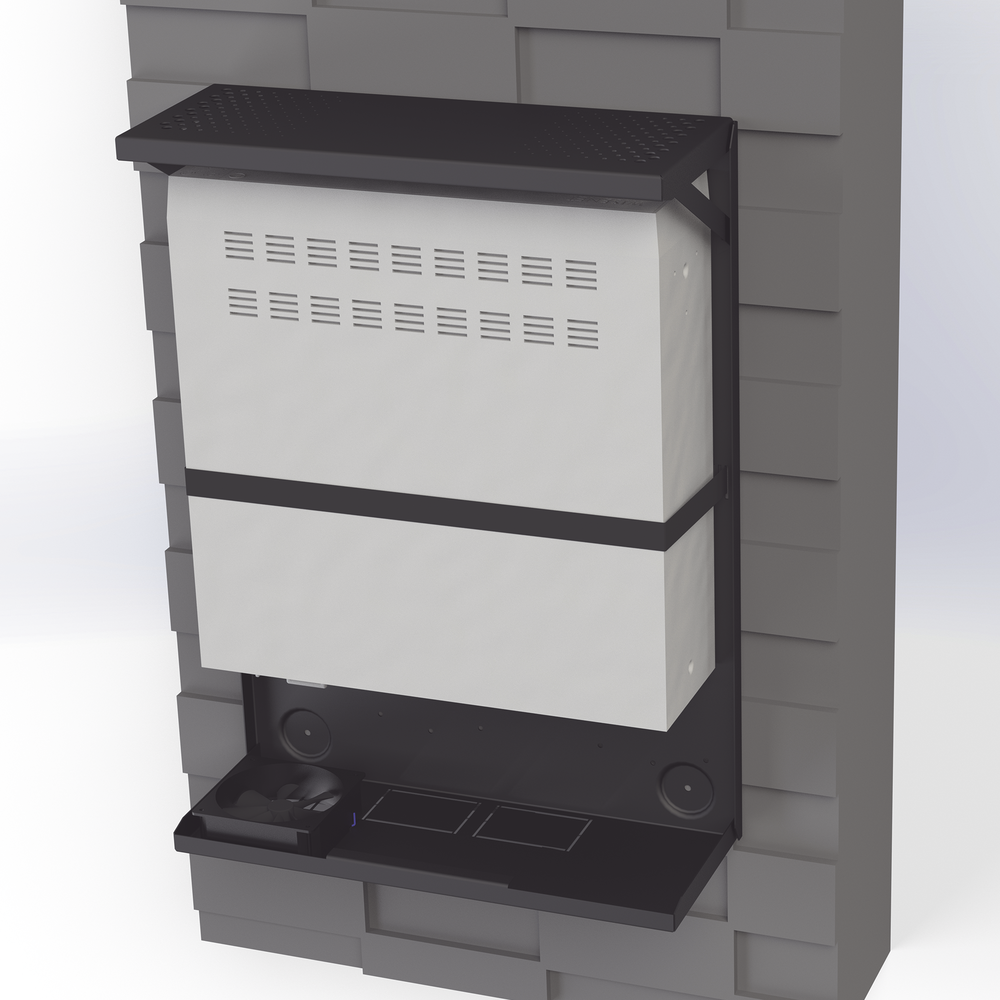 Gabinete Metálico para DVR/NVR con Chapa y llave. - Imagen 3