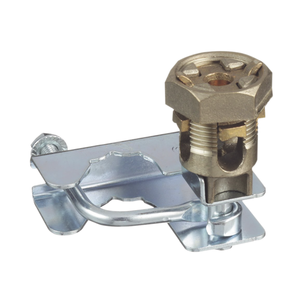 Abrazadera para Tierra Física en Base de Piso Falso, para Cables de 6 a 1/0 AWG. Para Pedestales Cuadrados de 7/8" y Circulares de 1" a 1 1/8" - Imagen 3