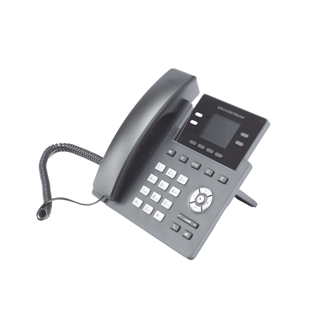 Teléfono IP Grado Operador, 4 líneas SIP con 2 cuentas, puertos Gigabit PoE, pantalla a color 2.4", codec Opus, IPV4/IPV6 con gestión en la nube GDMS - Imagen 3