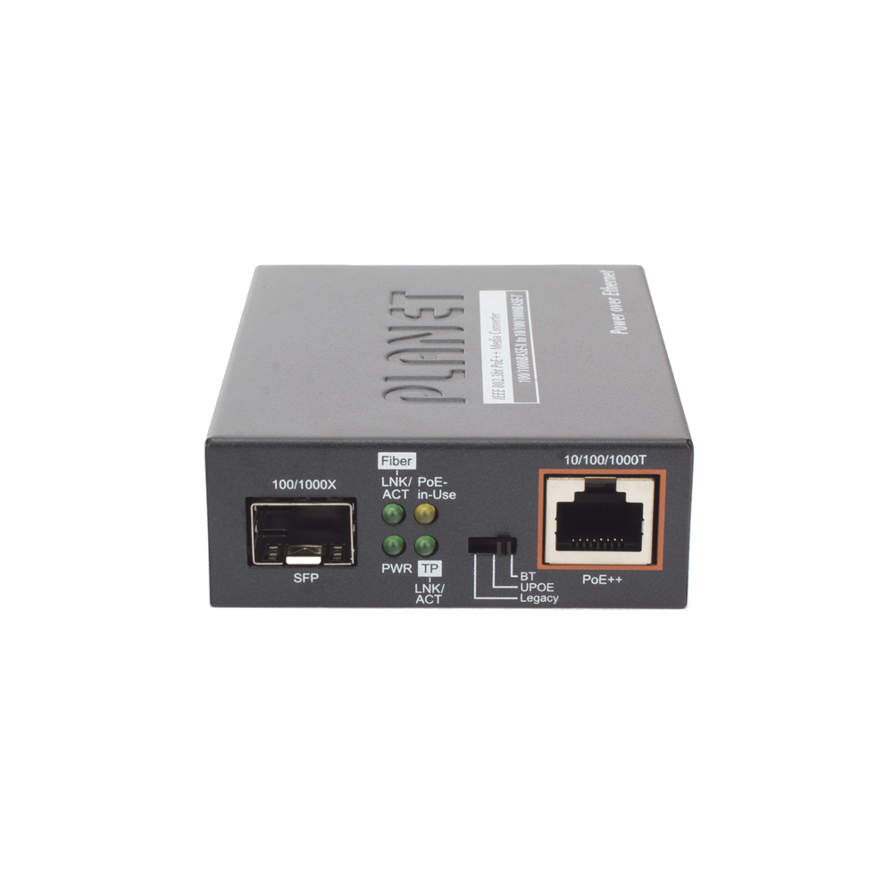Convertidor de Medios PoE, 1 Puerto RJ45 Gigabit con Salida PoE 802.3af/at/bt (Hasta 60 W)/ 1 Puerto SFP 100/1000BASE-X - Imagen 5