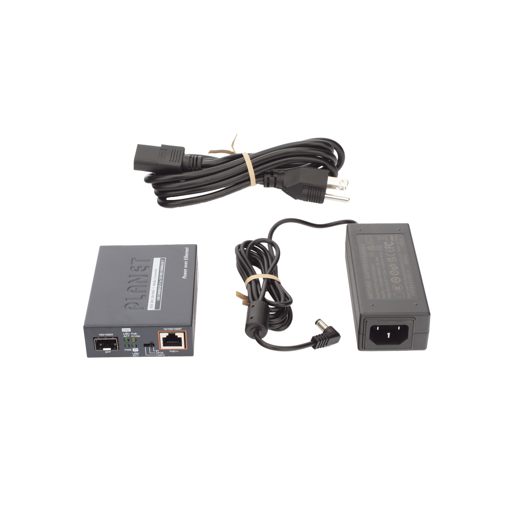 Convertidor de Medios PoE, 1 Puerto RJ45 Gigabit con Salida PoE 802.3af/at/bt (Hasta 60 W)/ 1 Puerto SFP 100/1000BASE-X - Imagen 8