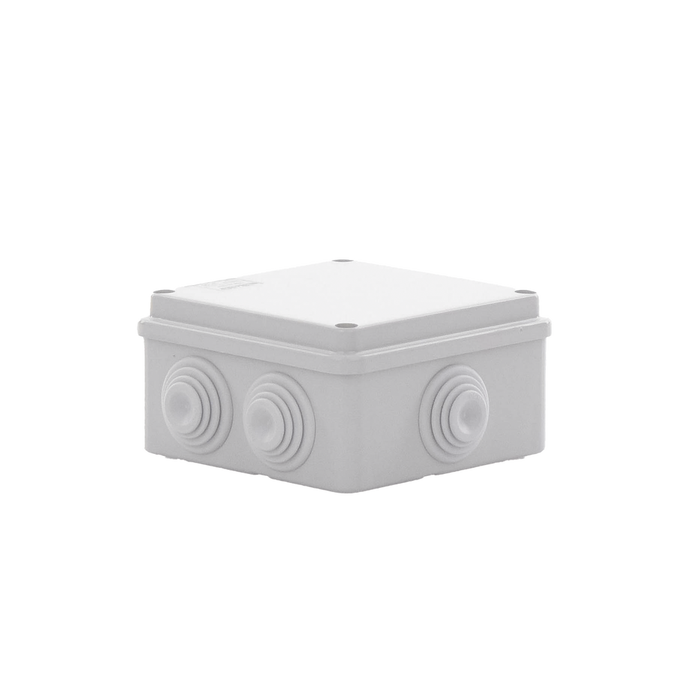 Caja Estanca de PVC Para Derivación y Conexión, 6 Entradas, Tapa Atornillada,100x100x50 mm (Área Interna), Uso Exterior IP55, Material que no Propaga el Fuego y Libre de Hálogenos - Imagen 5