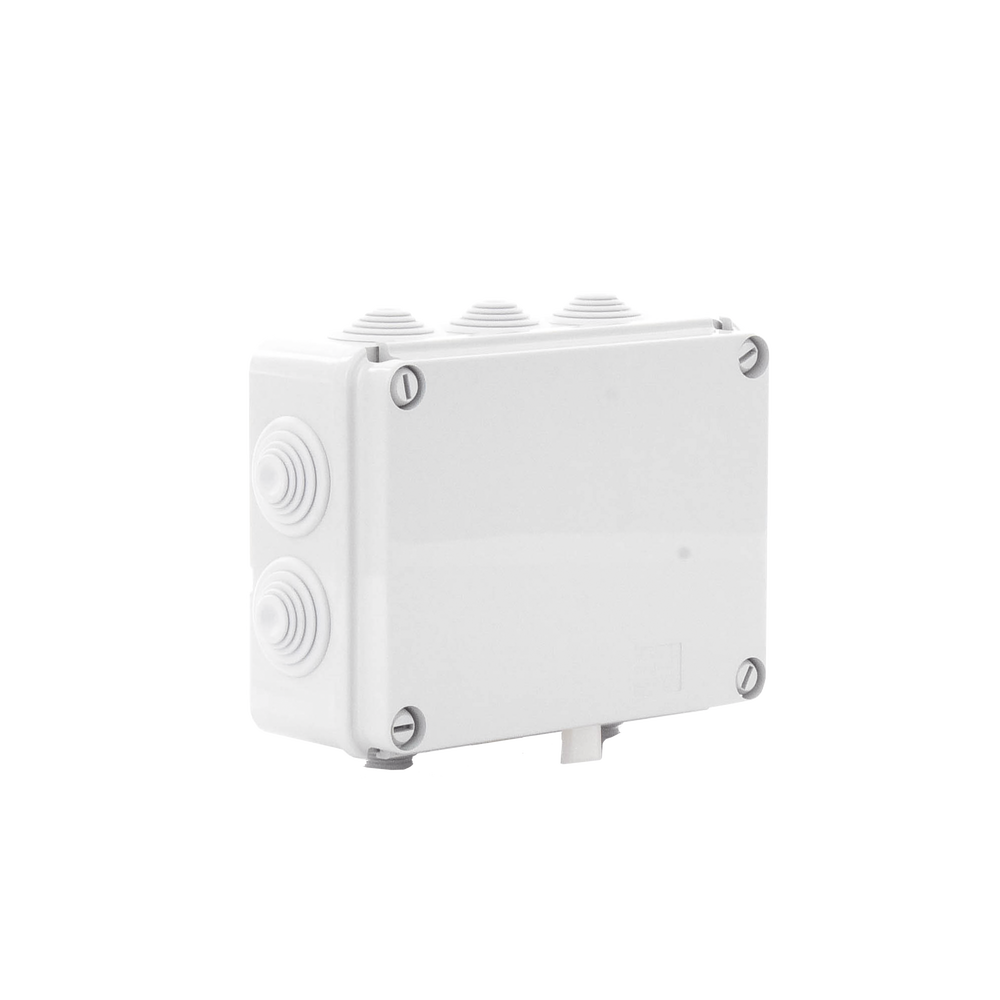 Caja de derivación de PVC Auto-extinguible con 10 entradas, tapa atornillada, 190 x 140 x 70 MM, Para Exterior (IP55) - Imagen 4