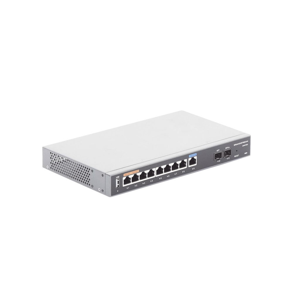 Router Gigabit VPN / Balanceador de cargas / 60,000 sesiones NAT / 9 puertos 10/100/1000 Mbps + 2 puertos SFP (WAN/LAN) / 1 puerto entrada PoE(af/at) / 2 puertos salida PoE (af/at) / Compatible con GWN Cloud. - Imagen 7