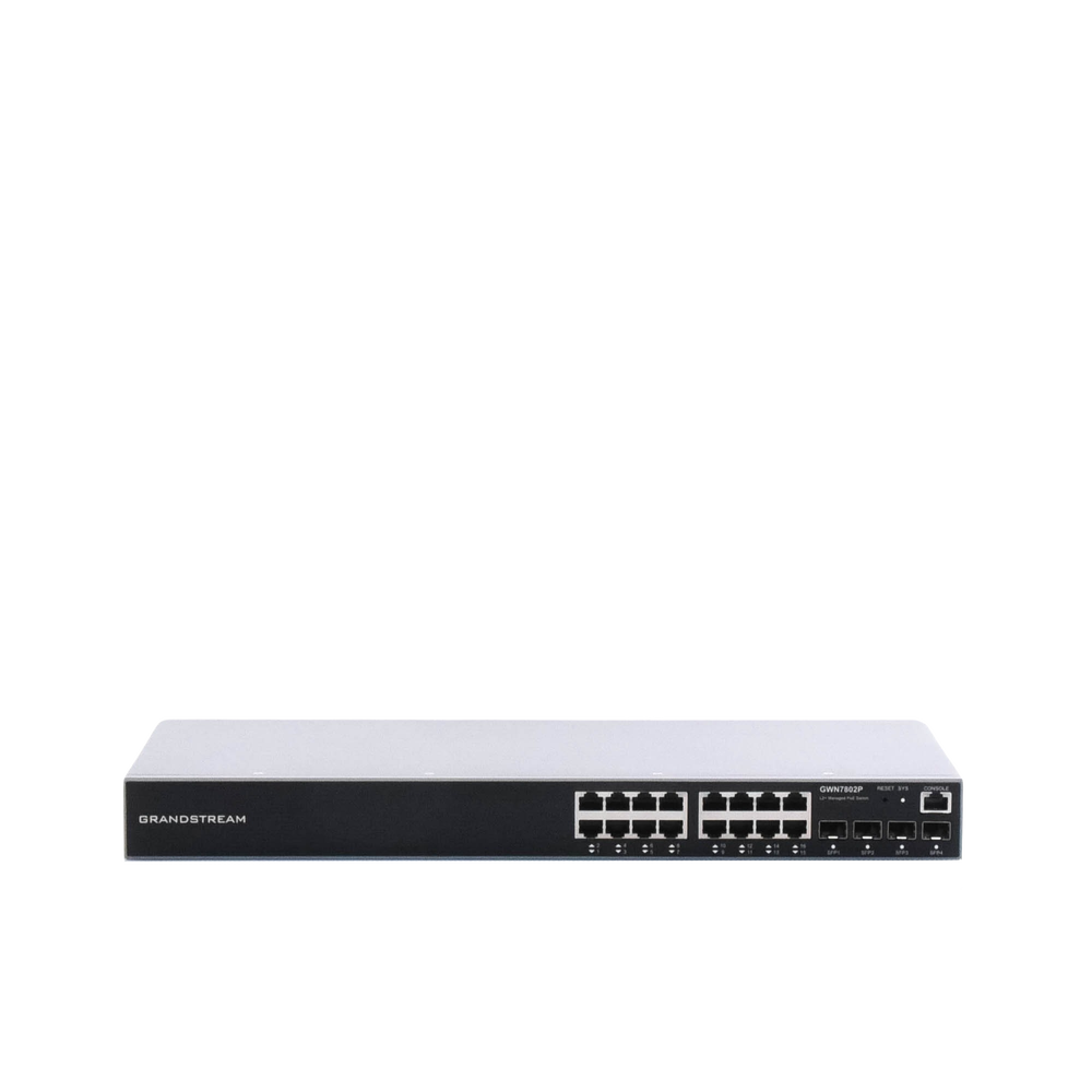 Switch Gigabit PoE+ Administrable / 16 puertos 10/100/1000 Mbps + 4 Puertos SFP Uplink / Hasta 240W / Compatible con GWN Cloud. - Imagen 6