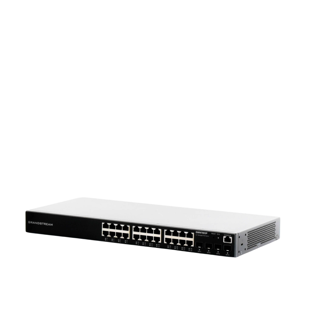 Switch PoE+ Administrable / 24 Puertos 10/100/1000 Mbps + 4 SFP / 360W PoE Total / Switching 56 Gbps / Cloud GWN Sin Costo / Montable en Rack - Imagen 3