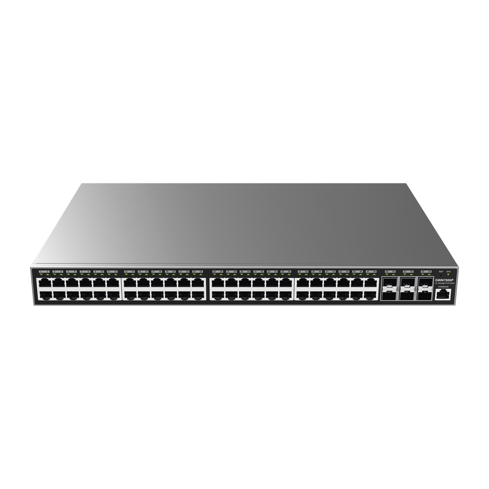Switch Gigabit PoE+ Administrable / 48 puertos 10/100/1000 Mbps + 6 Puertos SFP+ / Hasta 400W / Compatible con GWN Cloud. - Imagen 5