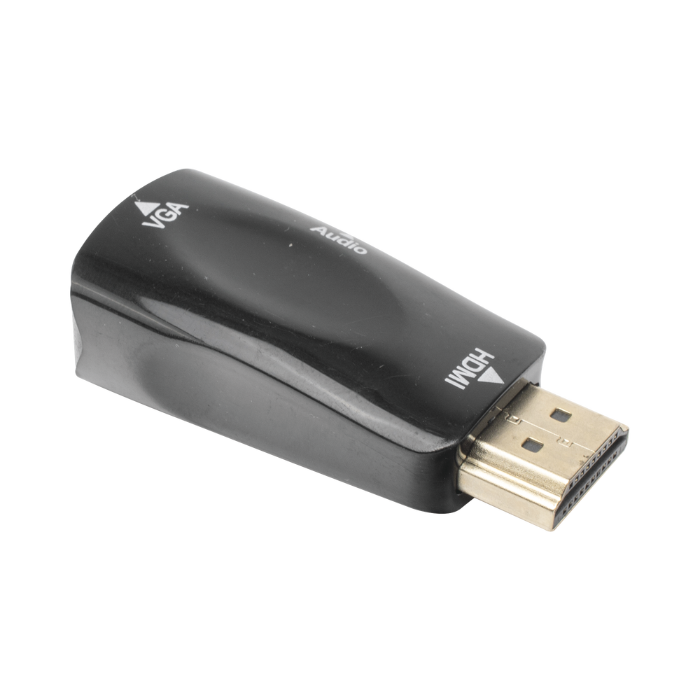 Adaptador (Convertidor) HDMI a VGA / HDMI Macho a VGA Hembra / Resolución 1920x1080 @ 60Hz / Adaptador de Audio de 3.5 mm / Chapado en Níquel - Imagen 3