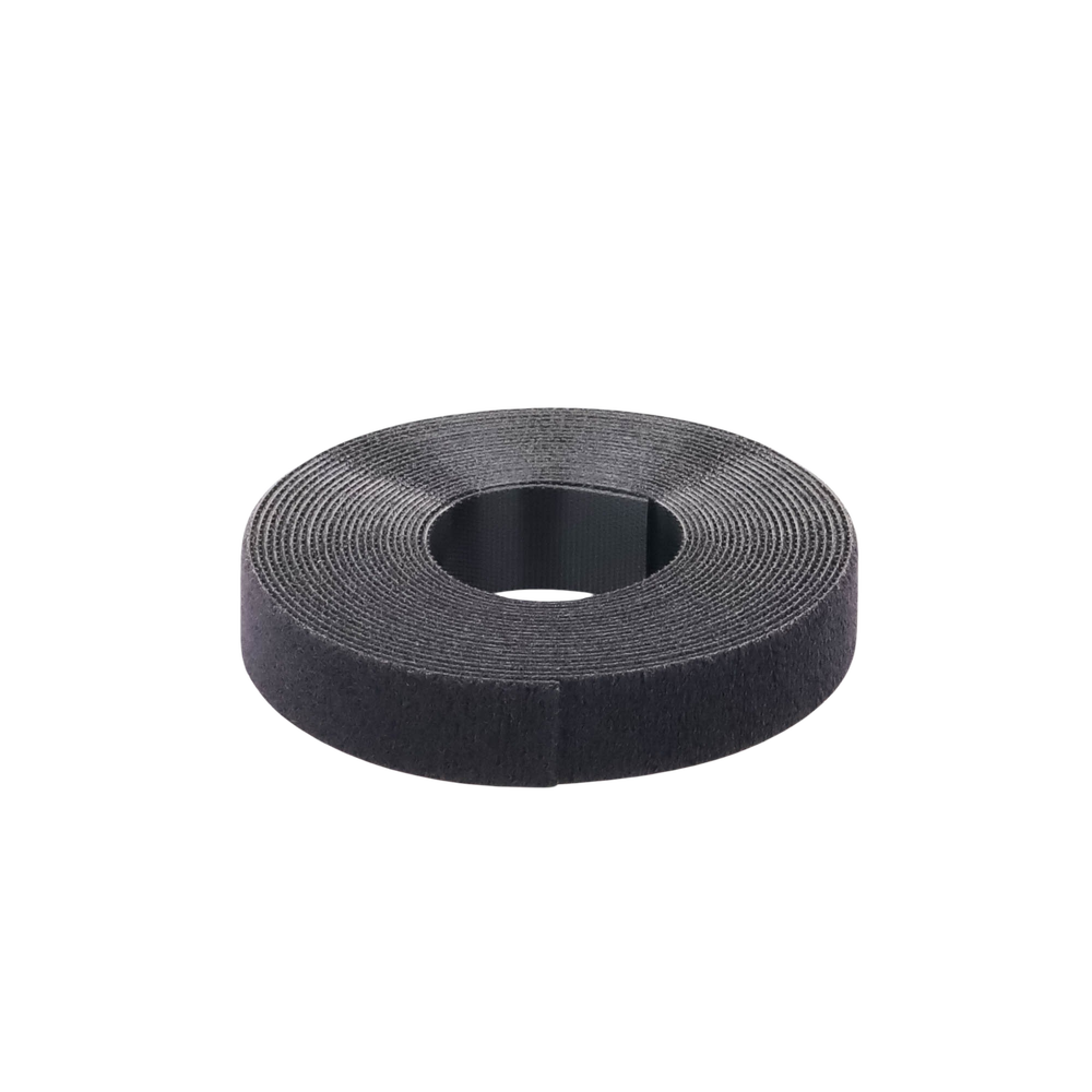 Rollo de Cinta de Contacto, de 15 Pies (4.5m) de Largo, 19.1 mm de Ancho, Color Negro - Imagen 3