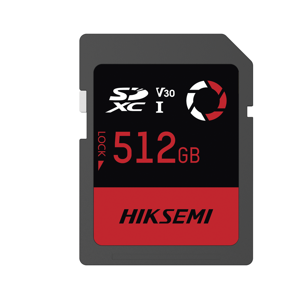 Memoria SD / 512 GB / 180 MB/s Lectura / 150 MB/s Escritura / V30 U3 / Para Drones y Cámaras de Acción / HIKSEMI CAPTURE E30