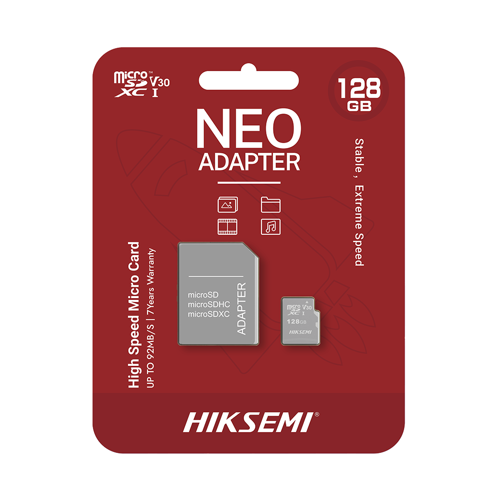 Memoria microSD con Adaptador / 128 GB / Clase 10 / NAND TLC / 92 MB/s Lectura / Multipropósito