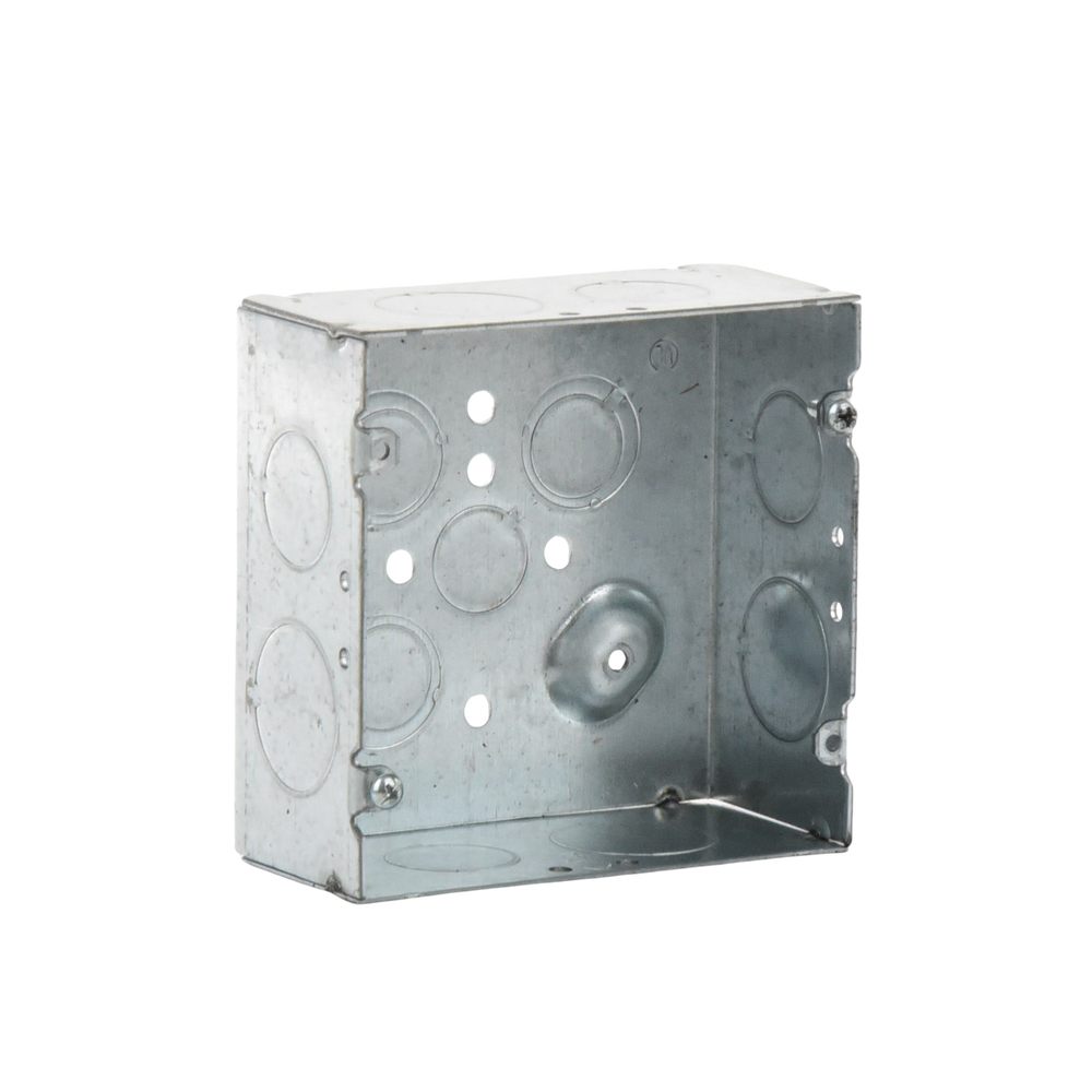 Caja Cuadrada 4 11/16" x 4 11/16"/ Profundidad 2- 1/8"/ 4 Entradas 1", 4 Entradas 3/4", 1 Entrada 1/2" y 3 TKO (1/2"-3/4"). - Imagen 3