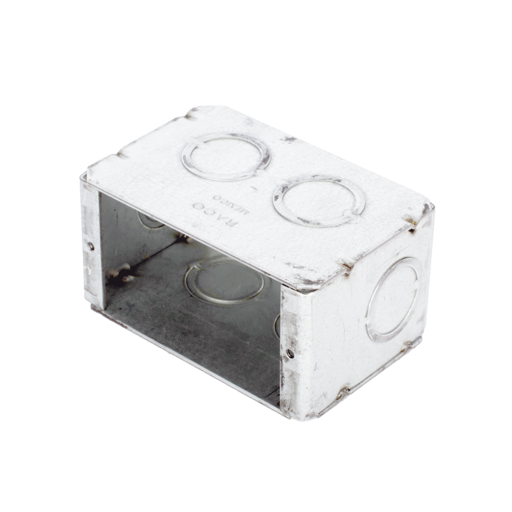 Caja (Chalupa) Multigang de 1 Gang/ Profundidad de 2-1/2 Pulgadas (6.35 cm)/ 8 TKO (1/2 y 3/4). - Imagen 3