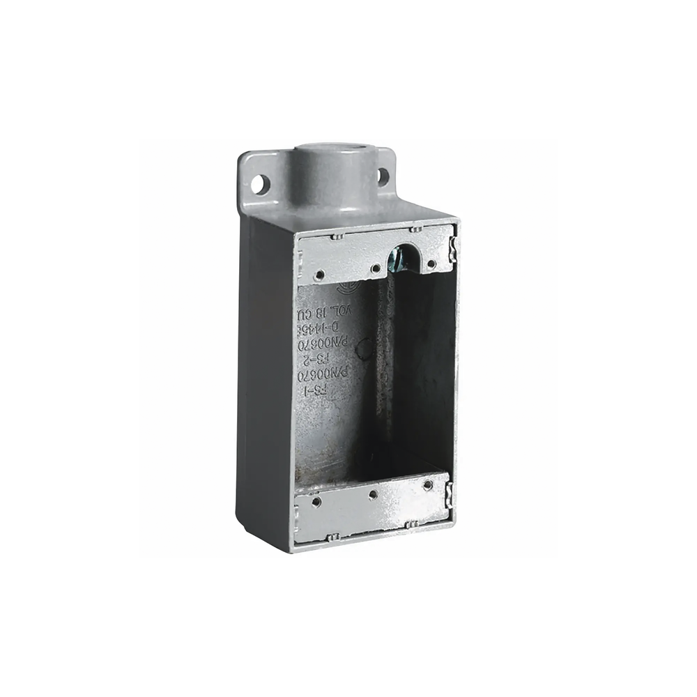 Caja Rectangular Tipo FS de Aluminio libre de Cobre de 3/4".