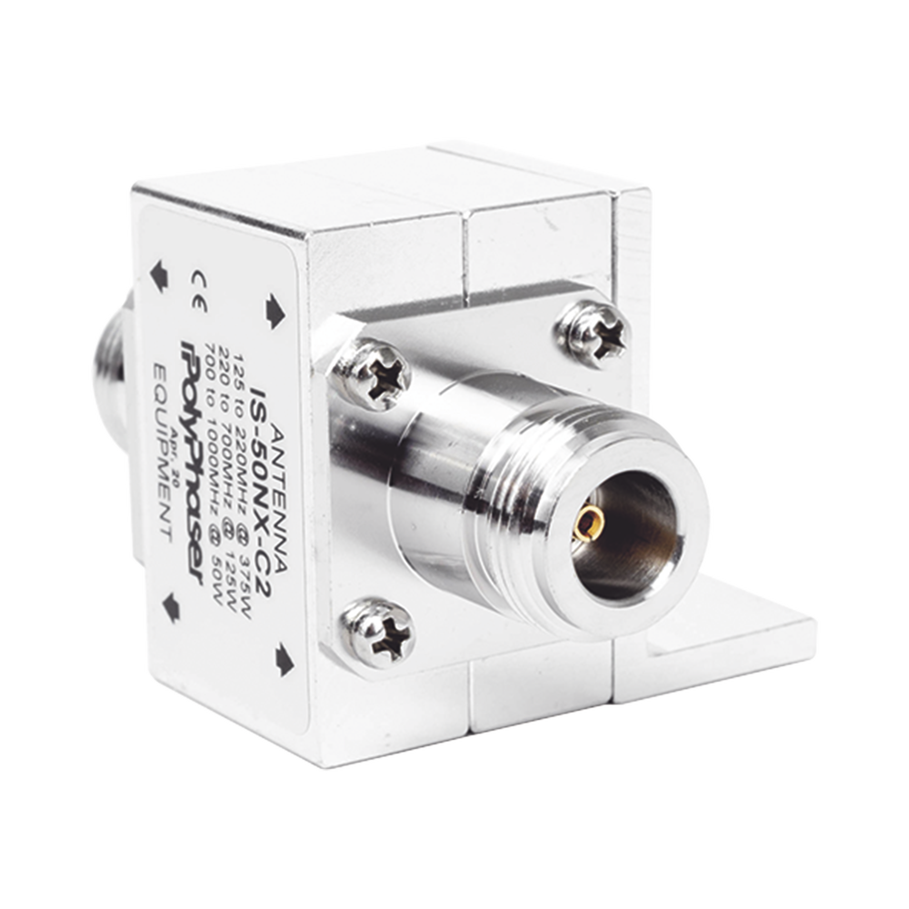 Protector Coaxial RF / 125-1000 MHz / 50 Ω / Conectores N Hembra / Ceja Lateral / 50 kA - Imagen 3