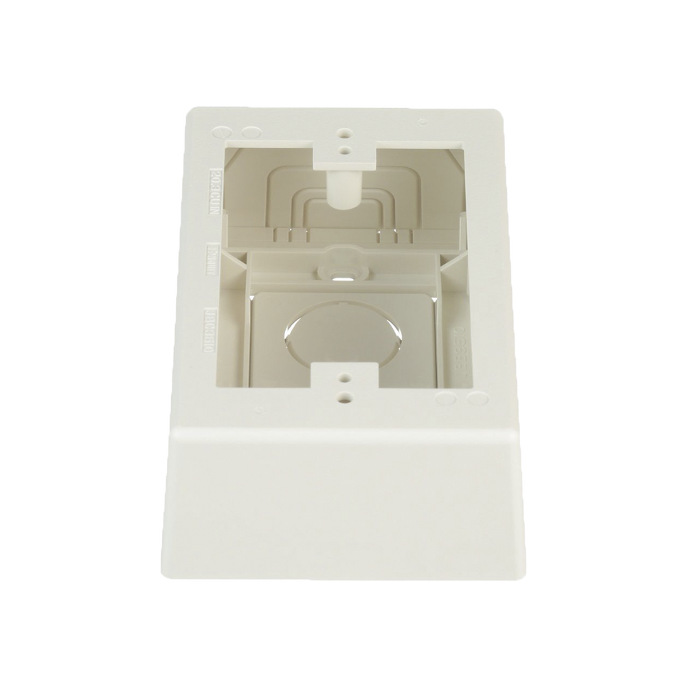 Caja de Pared Superficial, Uso Universal con Placas de Pared, con Cinta Adhesiva, Color Blanco Mate - Imagen 3