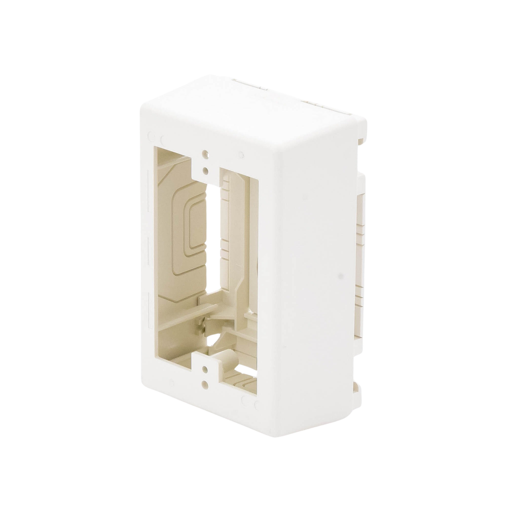Caja de Pared Superficial, Uso Universal con Placas de Pared, con Cinta Adhesiva, Color Blanco Mate - Imagen 4