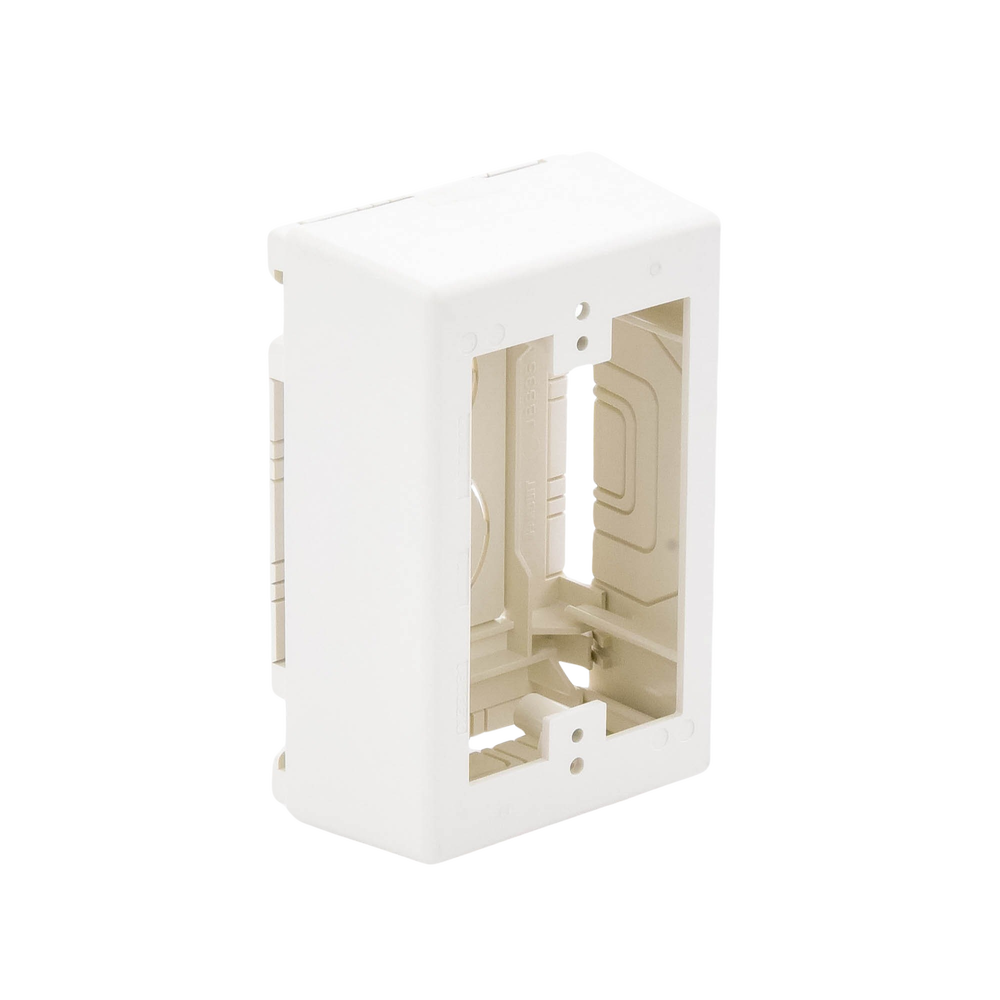 Caja de Pared Superficial, Uso Universal con Placas de Pared, con Cinta Adhesiva, Color Blanco Mate - Imagen 6