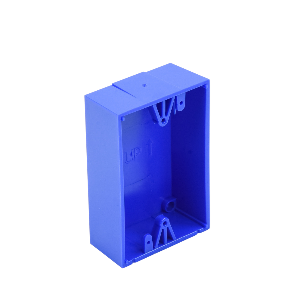 Caja trasera de montaje color azul para estaciones de parada STOPPER - Imagen 3