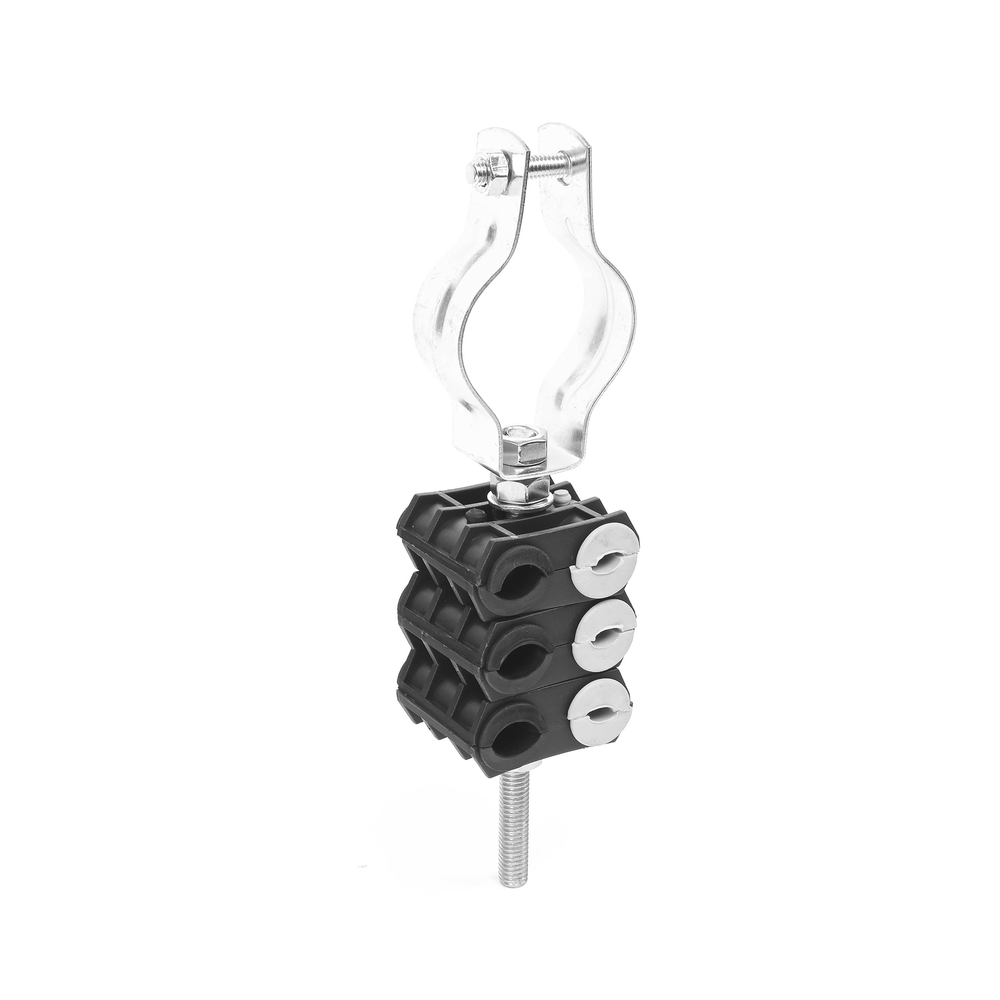KIT de Tres Sujetadores de plastico para seis cables de 6 a 8 mm con todo y hardware de instalación en tubos de 1 1/4 in - Imagen 3