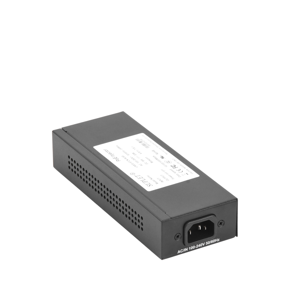 Inyector Super Hi-PoE / 56 Vcc / 30 Watts / Para Domos HIKVISION PTZ / IP (-AE / DE) / Soporta 802.3 af /at / Para Aplicaciones de CCTV - Imagen 3