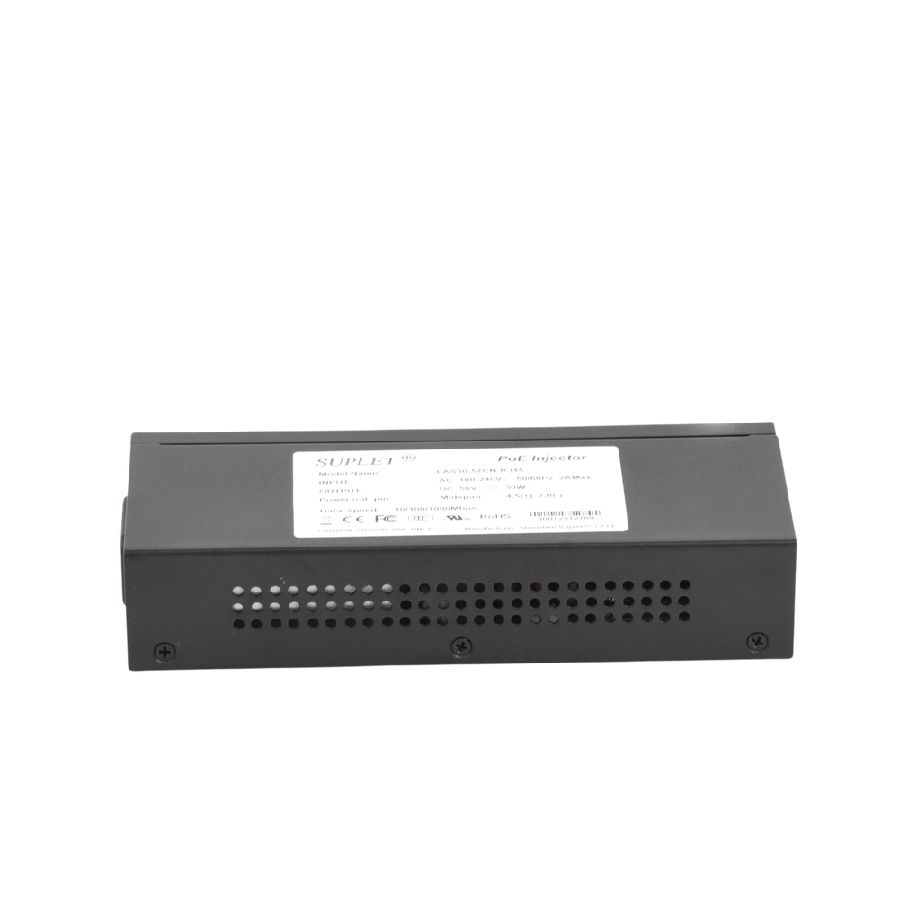 Inyector Super Hi-PoE / 56 Vcc / 30 Watts / Para Domos HIKVISION PTZ / IP (-AE / DE) / Soporta 802.3 af /at / Para Aplicaciones de CCTV - Imagen 4