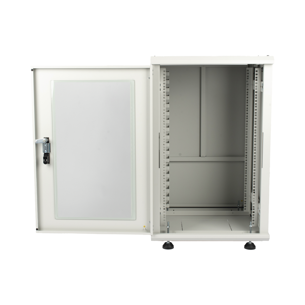 Gabinete Rackeable / 18 Unidades / 19 Pulgadas / Puerta de Cristal / Capacidad de Carga 750 Kg / Dimensiones 600x605x930 mm (23.6x23.8x36.6 in) - Imagen 7