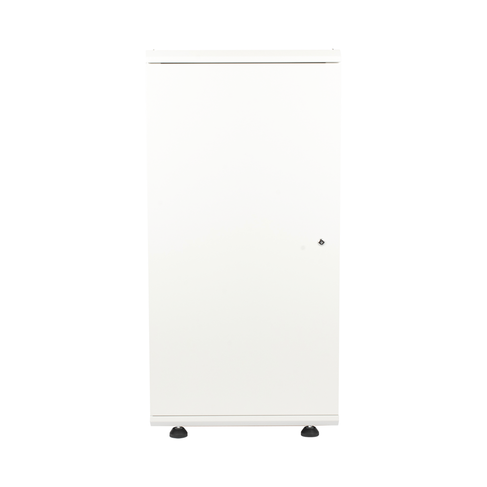 Gabinete Rack 24 Unidades / 19 Pulgadas / Puerta de Cristal / Piso / Acero Calibres 16-18-20 / 750 Kg Carga / 600x605x1190 mm (23.6x23.8x46.9 in) / Vidrio con Cerradura, Niveladores Incluidos - Imagen 6