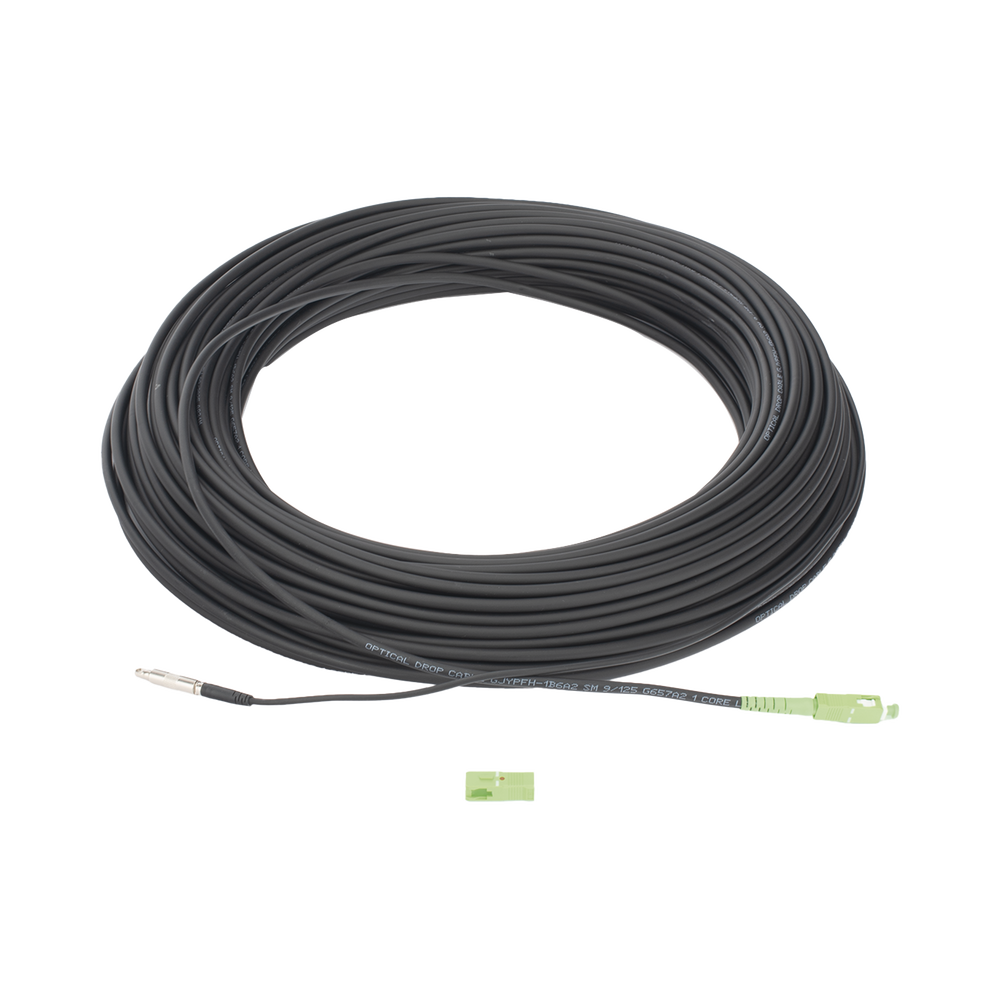 Rollo de Fibra Óptica Drop Redonda G657A2 Monomodo Simplex de 100 Metros (328.08 Pies) con Conectores SC/APC-SC/APC para Instalaciones Aéreas, Subterráneas o a la Intemperie - Imagen 4
