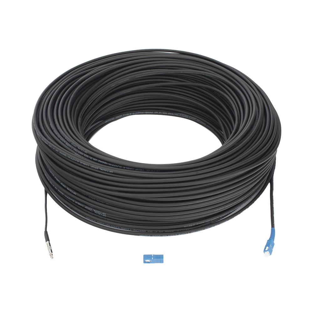Rollo de Fibra Óptica Drop Redonda G657A2 Monomodo Simplex de 150 Metros (492.13 Pies) con Conectores SC/UPC-SC/UPC para Instalaciones Aéreas, Subterráneas o a la Intemperie - Imagen 4