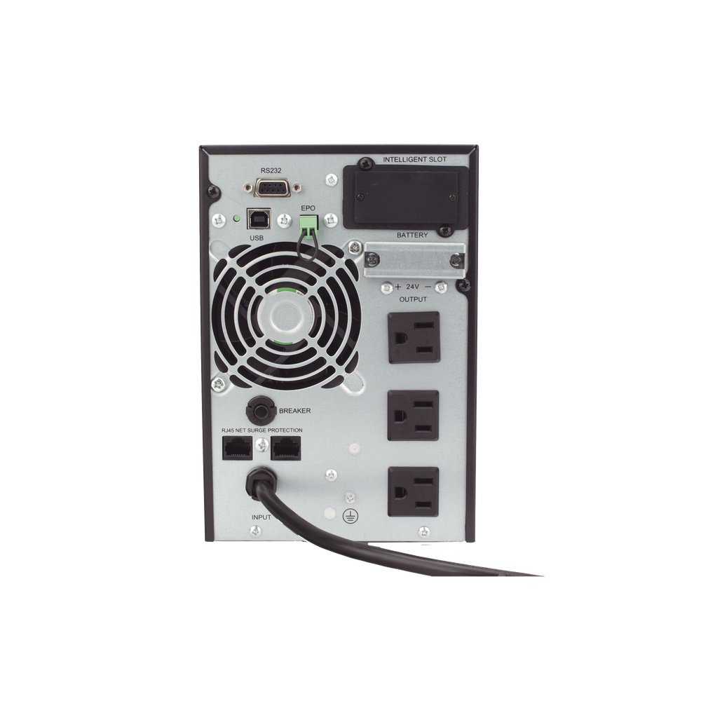 UPS 1000VA/900W Online Doble Conversión /Pantalla LCD / 3 tomas 5-15R / Regulación de Voltaje / Protección RJ45 - Imagen 4