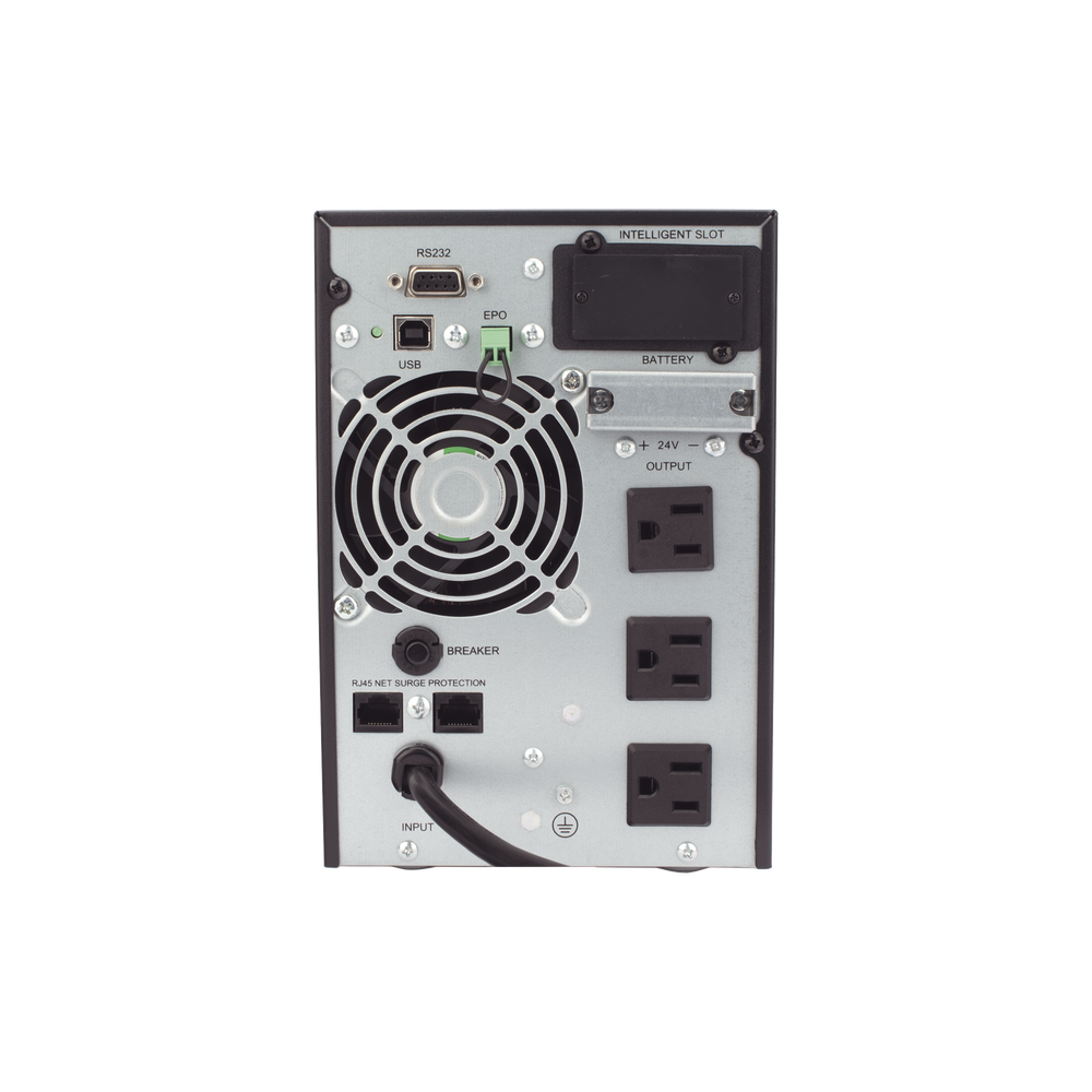 UPS 1000VA/900W Online Doble Conversión /Pantalla LCD / 3 tomas 5-15R / Regulación de Voltaje / Protección RJ45 - Imagen 6