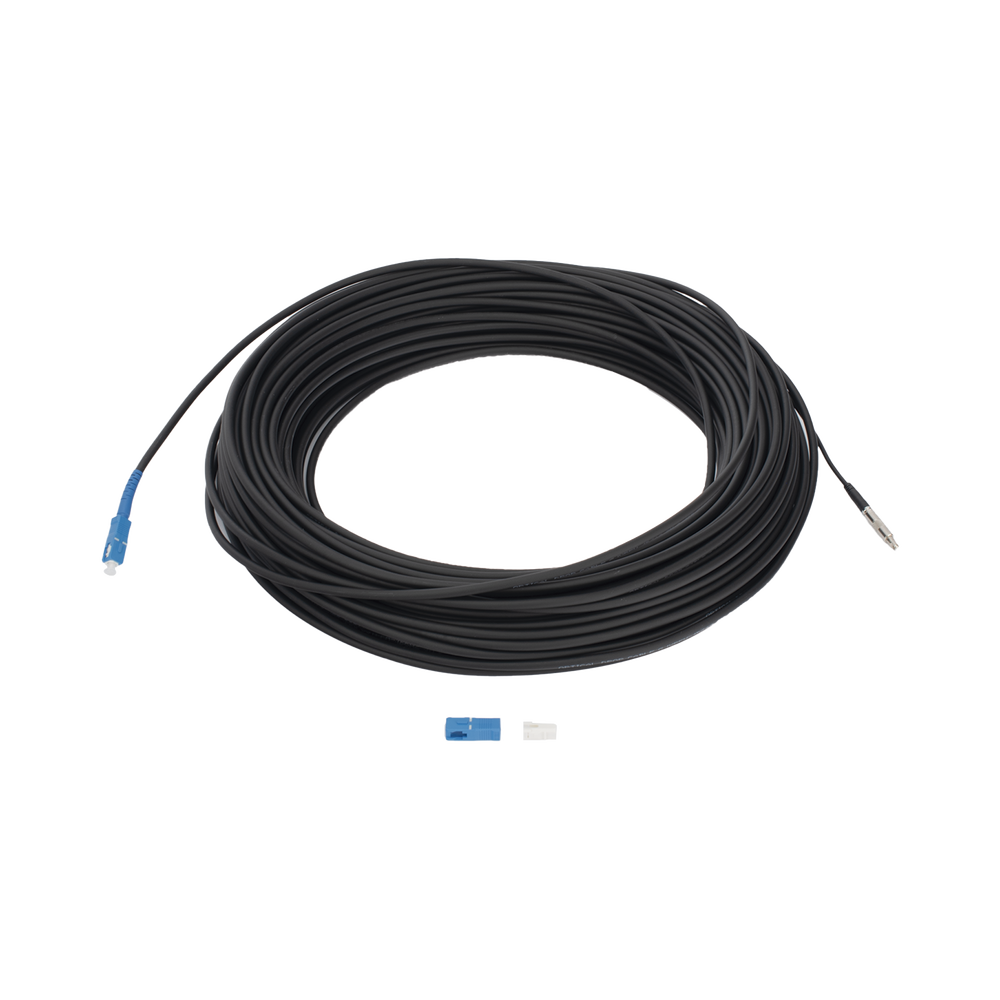 Rollo de Fibra Óptica Drop Redonda G657A2 Monomodo Simplex de 50 Metros (164 Pies) con Conectores SC/UPC-SC/UPC para Instalaciones Aéreas, Subterráneas o a la Intemperie - Imagen 4