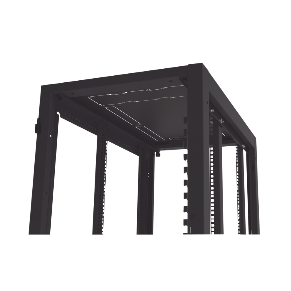 Gabinete Profesional para Telecomunicaciones de 24UR, 600 mm de Ancho x 1000 mm de Profundidad, Se envía el Gabinete Armado. - Imagen 4