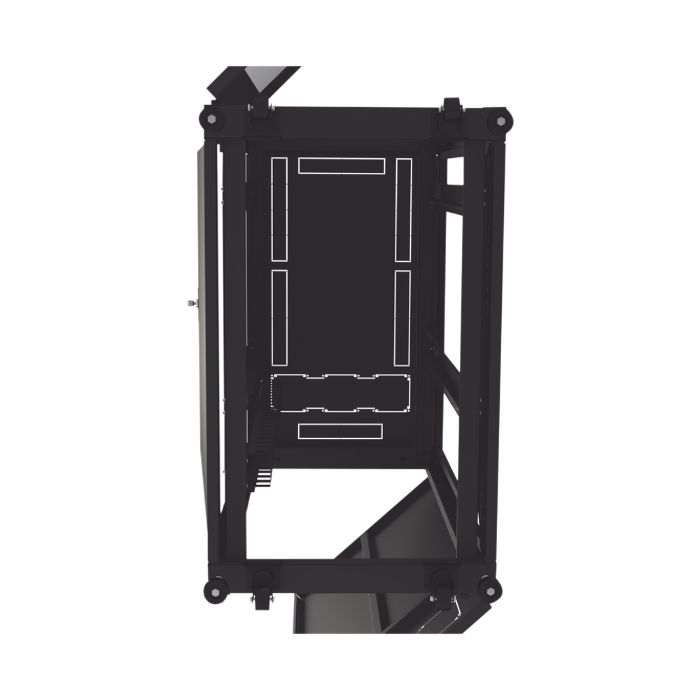Gabinete Profesional para Telecomunicaciones de 24UR, 600 mm de Ancho x 1000 mm de Profundidad, Se envía el Gabinete Armado. - Imagen 5