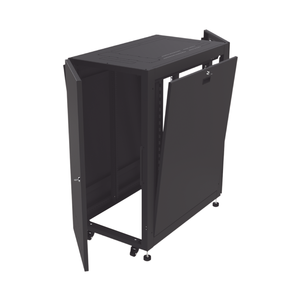 Gabinete Profesional para Telecomunicaciones de 24UR, 600 mm de Ancho x 1000 mm de Profundidad, Se envía el Gabinete Armado. - Imagen 6