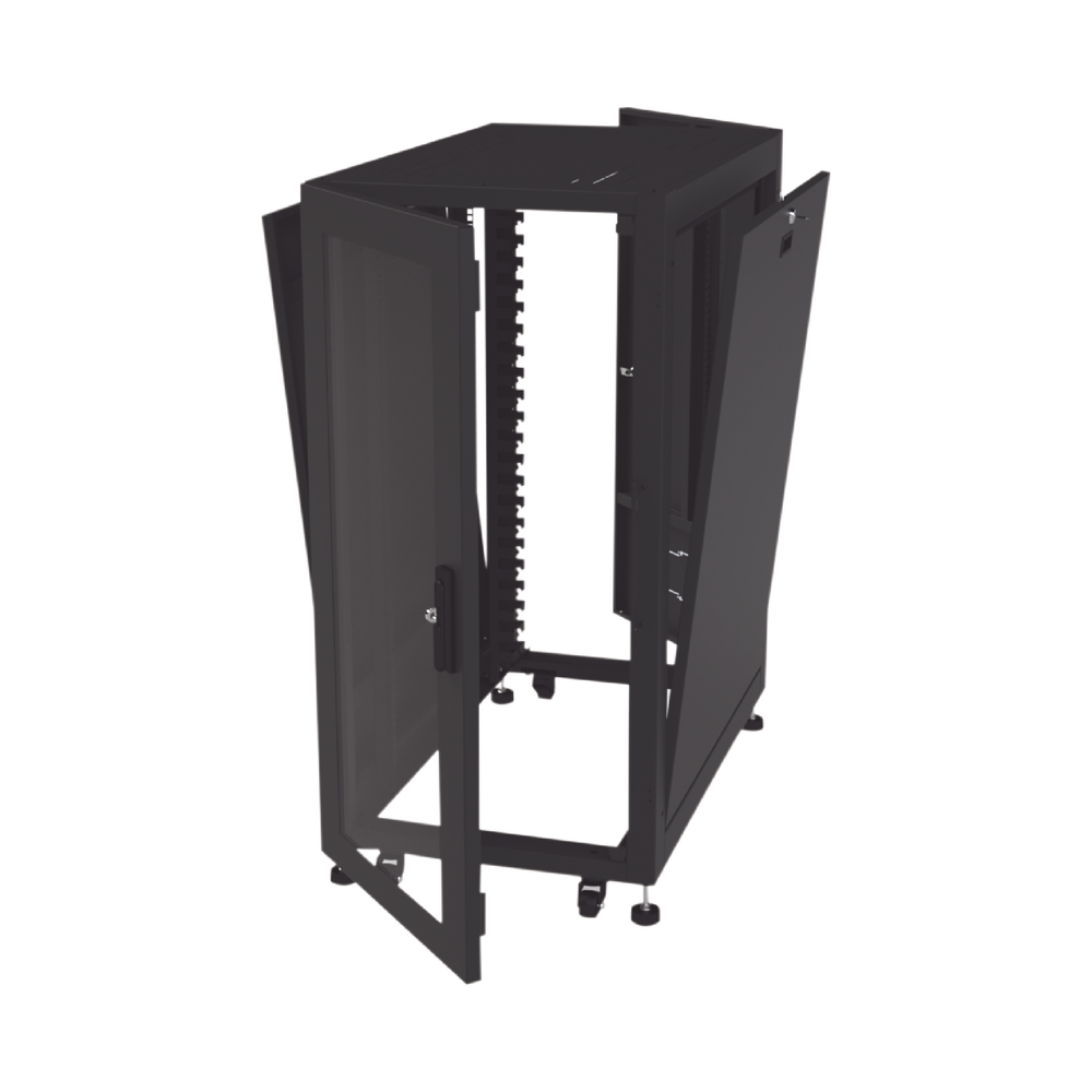 Gabinete Profesional para Telecomunicaciones de 24UR, 600 mm de Ancho x 1000 mm de Profundidad, Se envía el Gabinete Armado. - Imagen 11