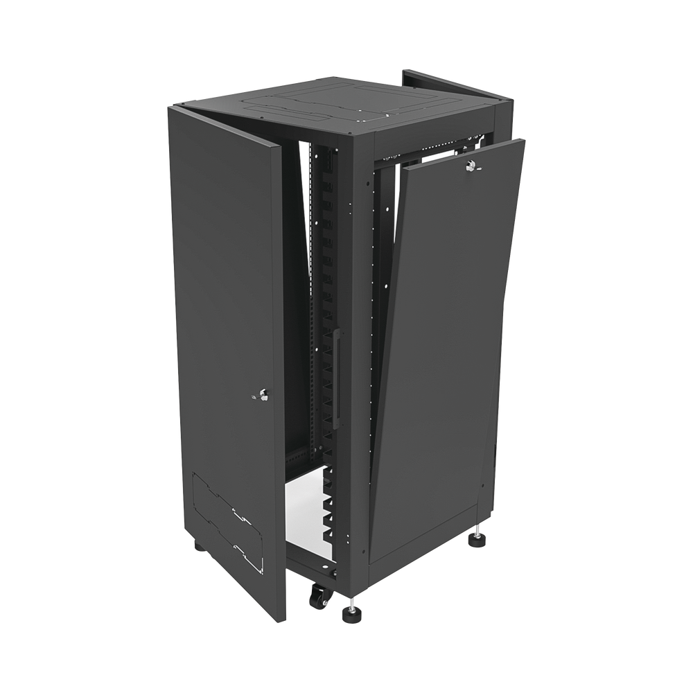 Gabinete Profesional para Telecomunicaciones de 19in, Instalación a Piso, 24UR, 600 mm Profundidad, Se envía el Gabinete Armado. - Imagen 4