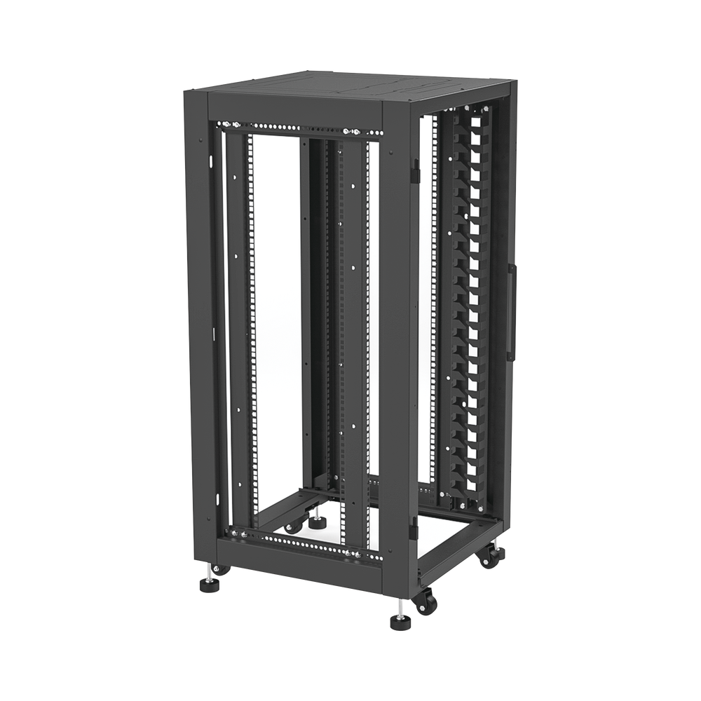 Gabinete Profesional para Telecomunicaciones de 19in, Instalación a Piso, 24UR, 600 mm Profundidad, Se envía el Gabinete Armado. - Imagen 5