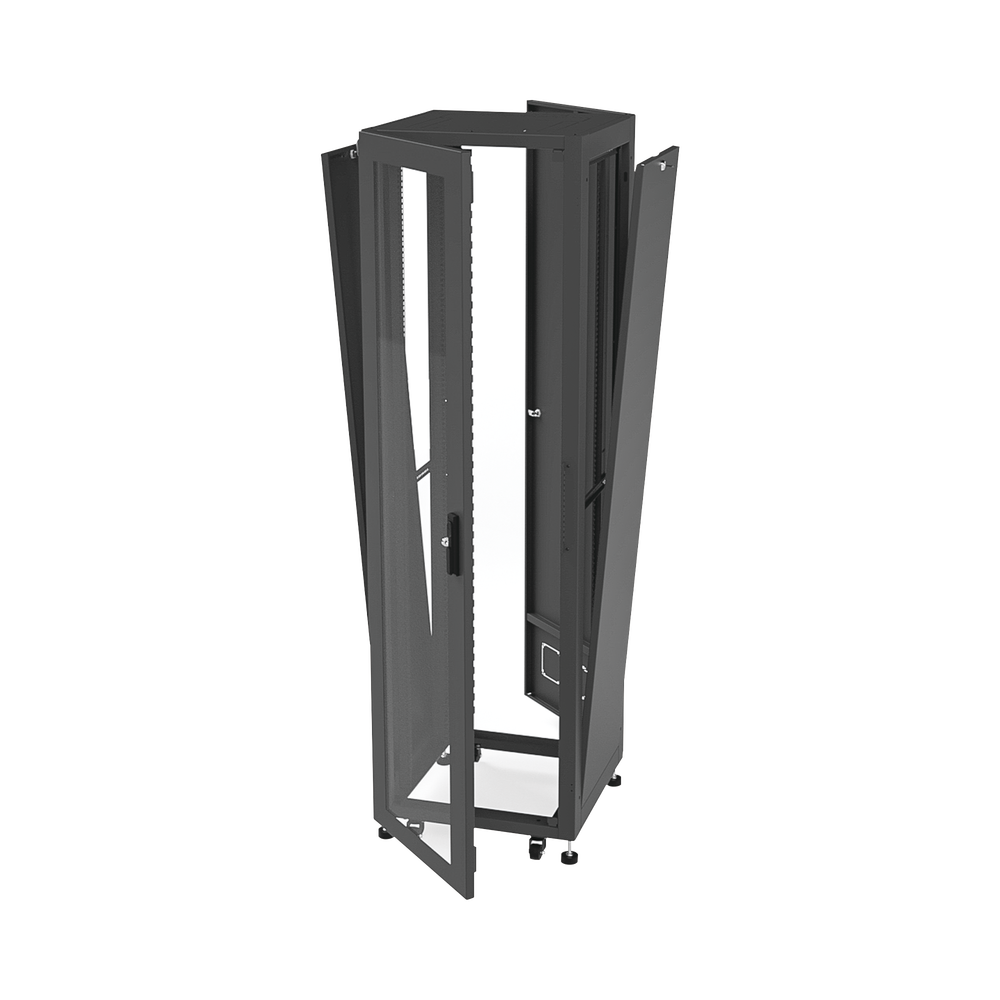 Gabinete para Telecomunicaciones Rack Estándar de 19", 42UR, 600 mm Ancho x 600 mm Profundidad. Fabricado en Acero, Se envía el Gabinete Armado. - Imagen 3