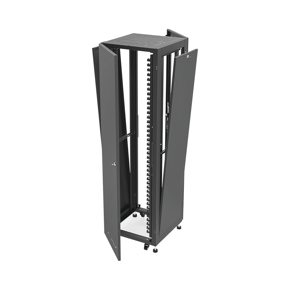 Gabinete para Telecomunicaciones Rack Estándar de 19", 42UR, 600 mm Ancho x 600 mm Profundidad. Fabricado en Acero, Se envía el Gabinete Armado. - Imagen 4