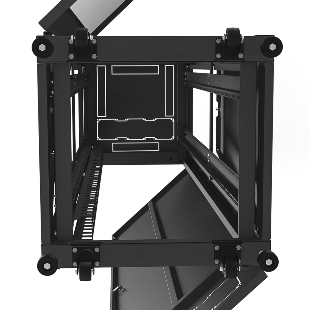 Gabinete para Telecomunicaciones Rack Estándar de 19", 42UR, 600 mm Ancho x 600 mm Profundidad. Fabricado en Acero, Se envía el Gabinete Armado. - Imagen 7