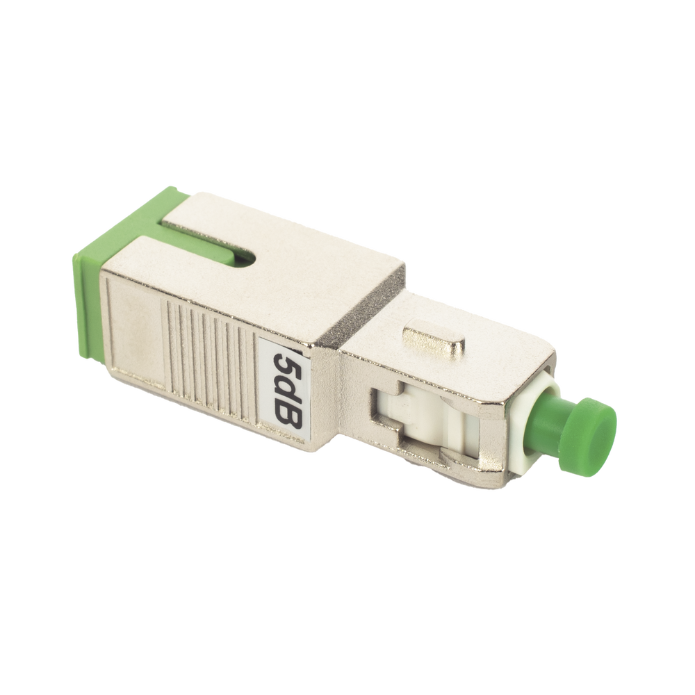 Atenuador Óptico Macho-Hembra con Conector SC/APC de 5 dB para Fibra Monomodo - Imagen 2