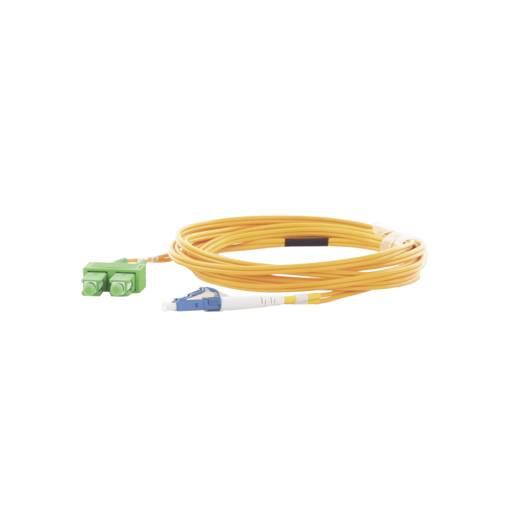 Jumper de Fibra Óptica Monomodo 9/125 LC/UPC-SC/APC, PVC, 2.0 mm, Dúplex, Amarillo, 3 Metros (9.84 Pies) - Imagen 6