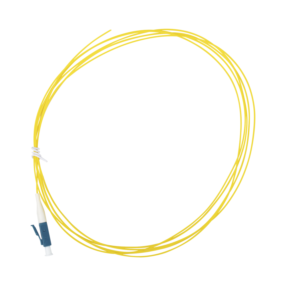 Pigtail de Fibra Óptica Monomodo LC/UPC, Simplex de 2 Metros (6.56 Pies)