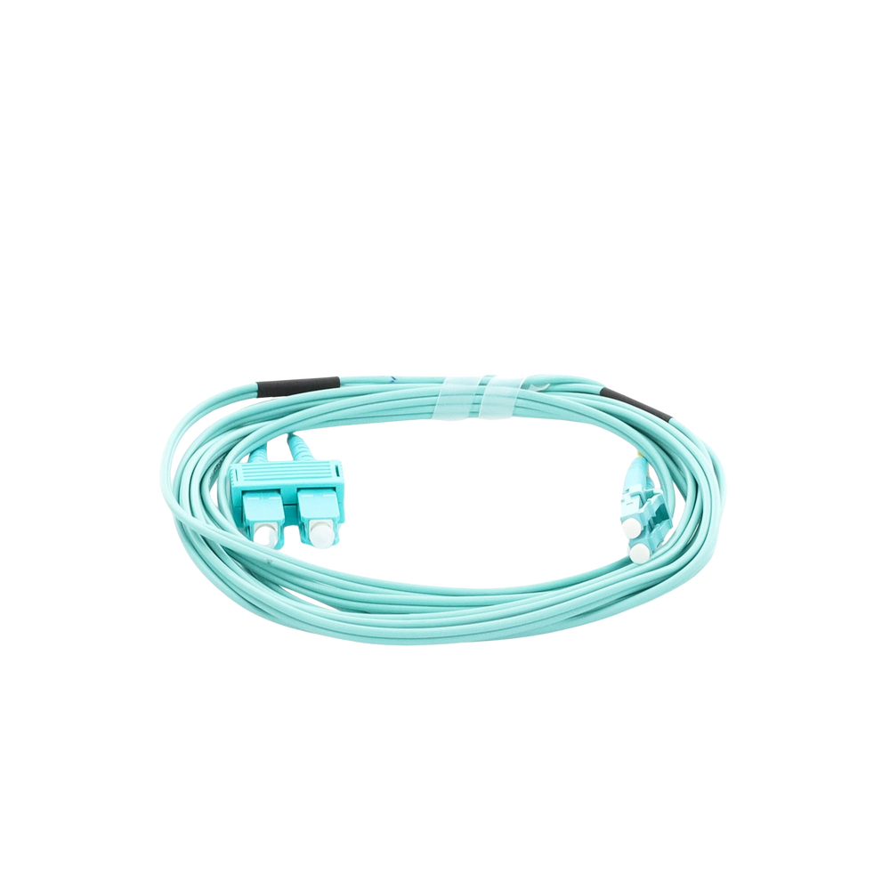 Jumper de Fibra Óptica Multimodo OM3 50/125 LC-SC OFNR (Riser), 2.0 mm, Dúplex, Aqua, 3 metros (9.84 pies) - Imagen 5
