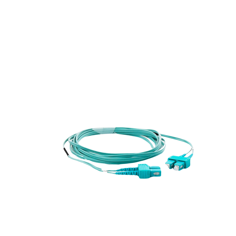 Jumper de Fibra Óptica Multimodo OM3 50/125 SC-SC OFNR (Riser), 2.0 mm, Dúplex, Aqua, 3 Metros (9.84 Pies) - Imagen 3