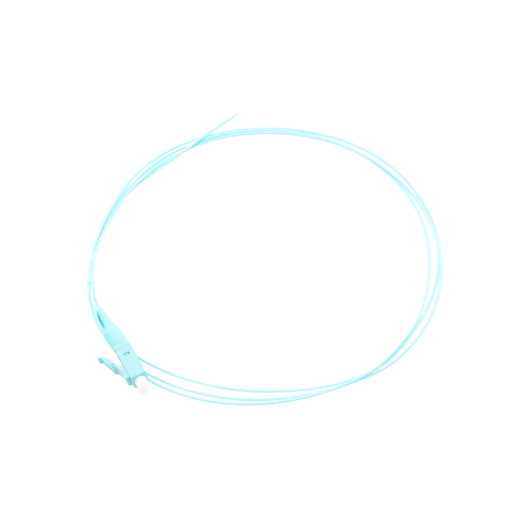 Pigtail de Fibra Óptica Simplex LC, PVC, OM4 50/125, Aqua, 1 Metro (3.28 Pies) - Imagen 2