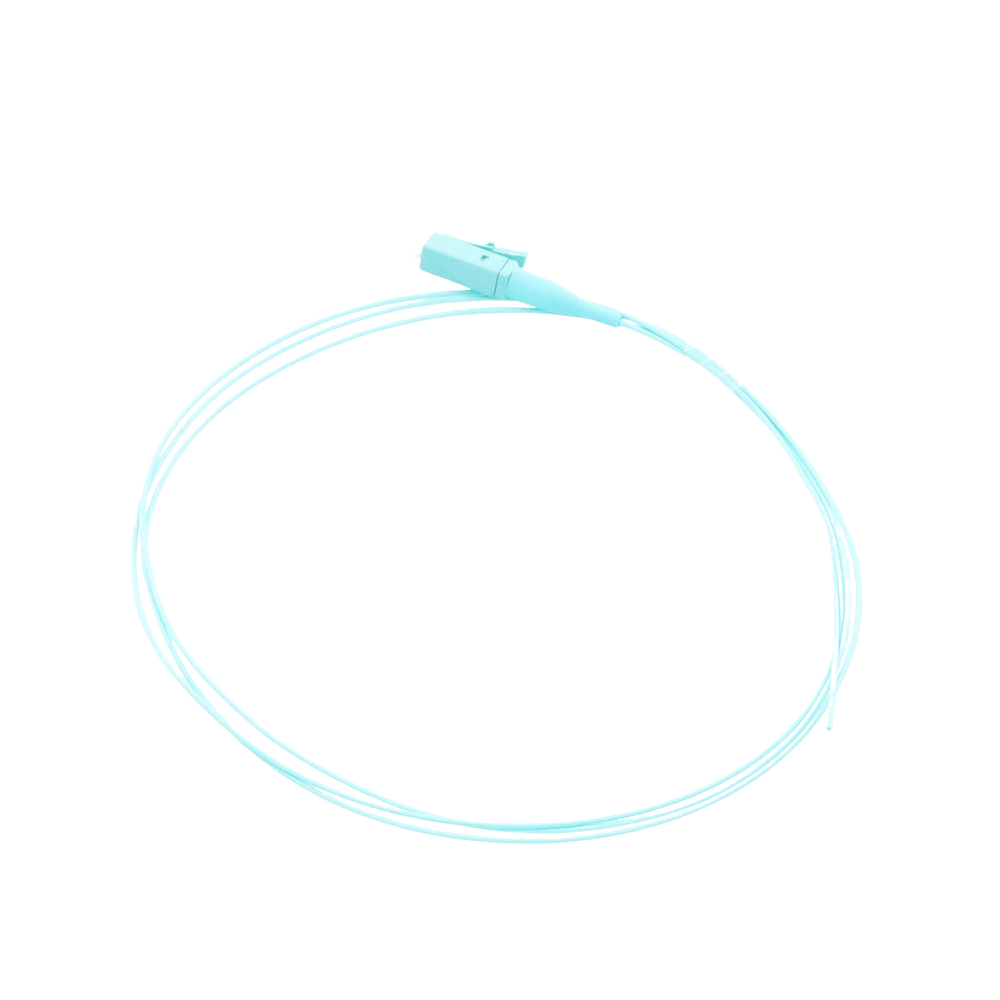 Pigtail de Fibra Óptica Simplex LC, PVC, OM4 50/125, Aqua, 1 Metro (3.28 Pies) - Imagen 3
