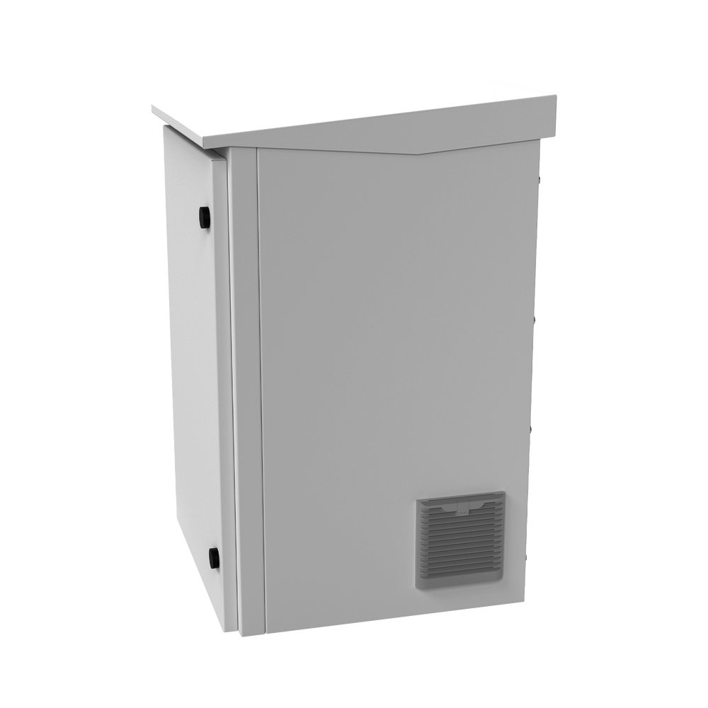Gabinete de Exterior con Rack de 19" de 16U con Ventiladores y Termostato, Se envía el Gabinete Armado. (Montaje a poste o torre se vende por separado). - Imagen 6